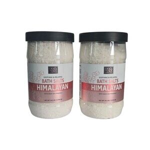 Dead Sea Collection Himalayan Bath Salts with Dead Sea Minerals 34.2 Oz Each~2pk